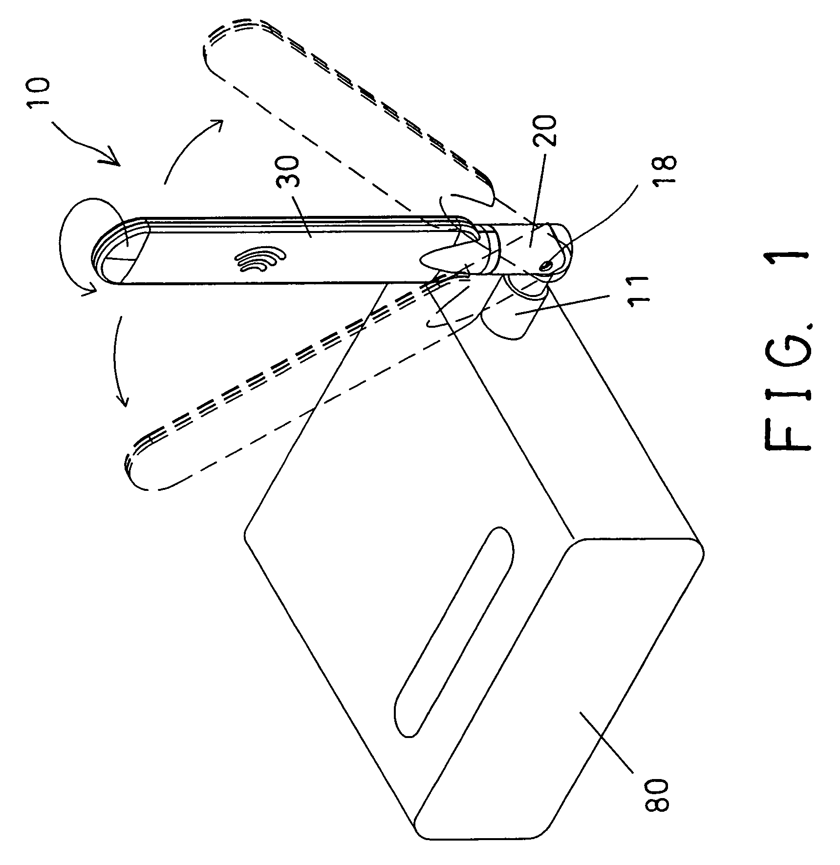 Antenna device having rotatable structure