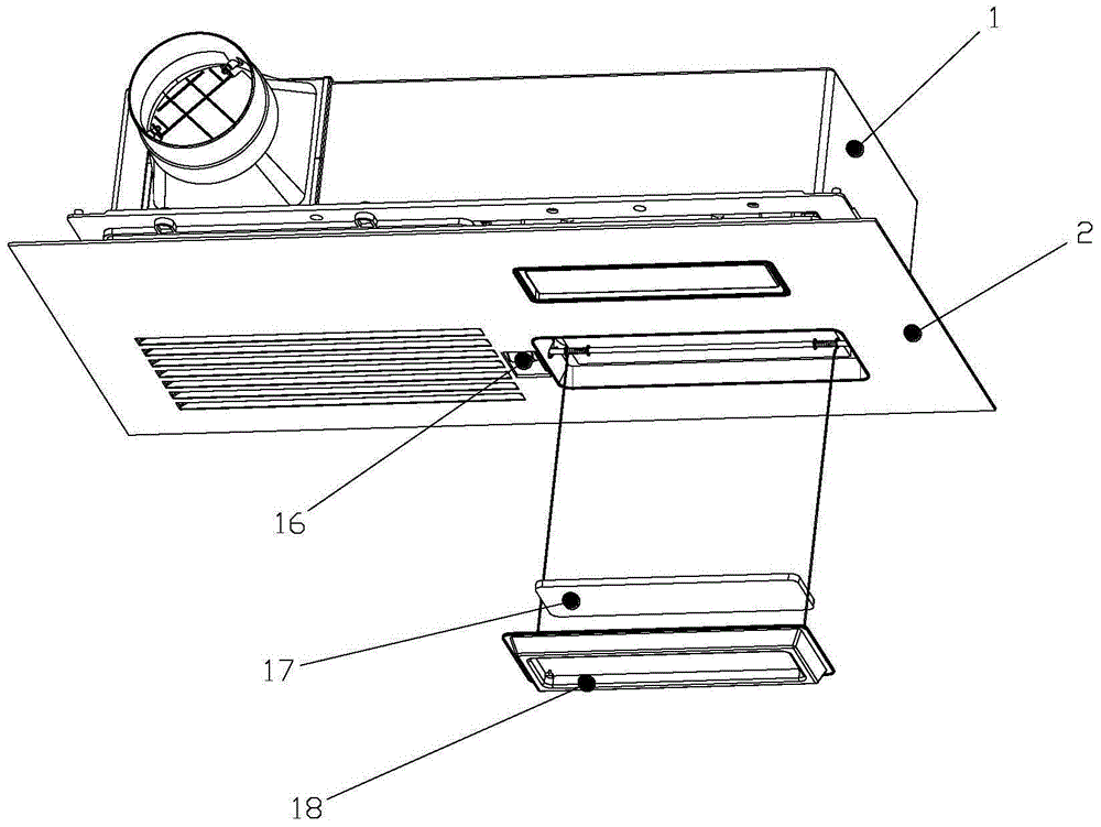 Ceiling embedded type intelligent kitchen air conditioner