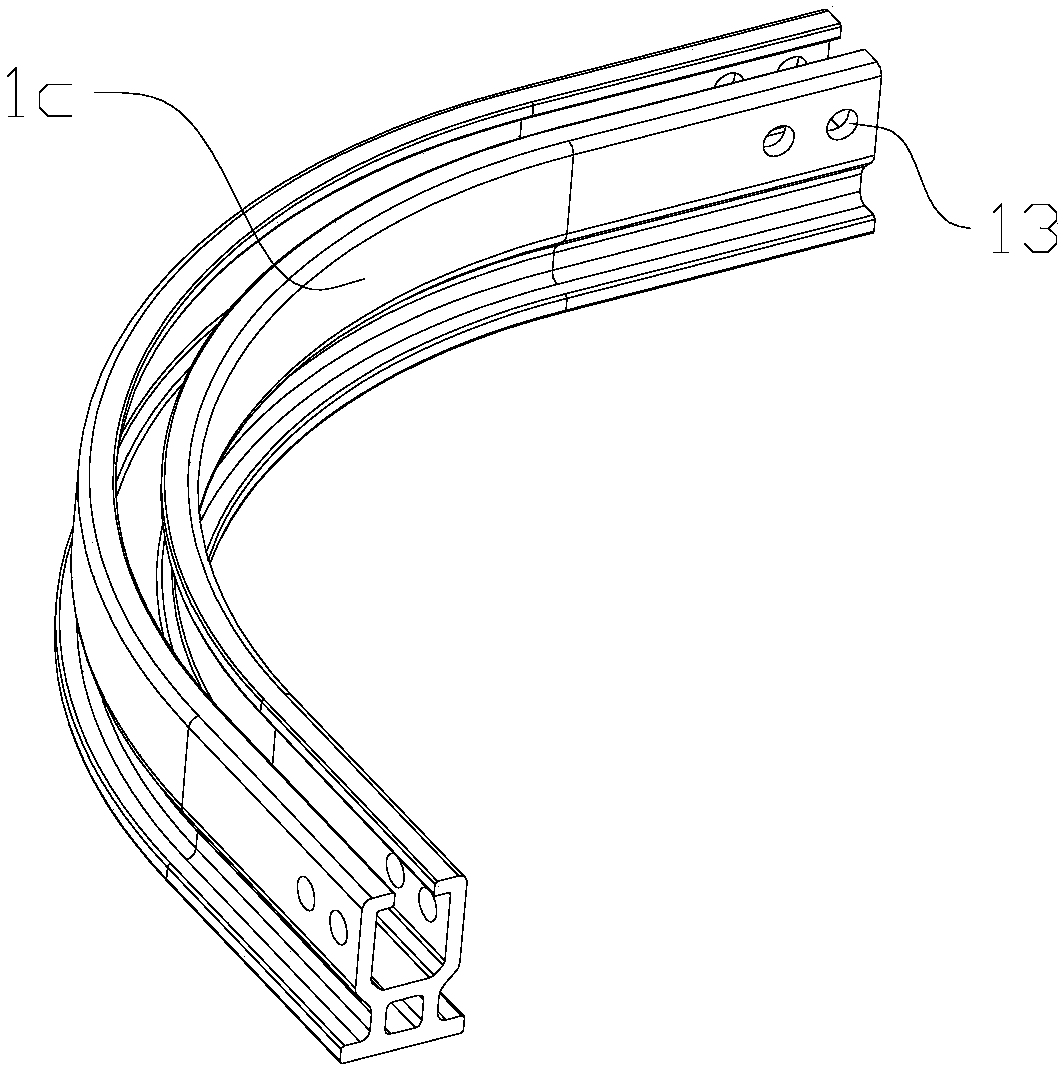 Rail type lifeline anti-falling system