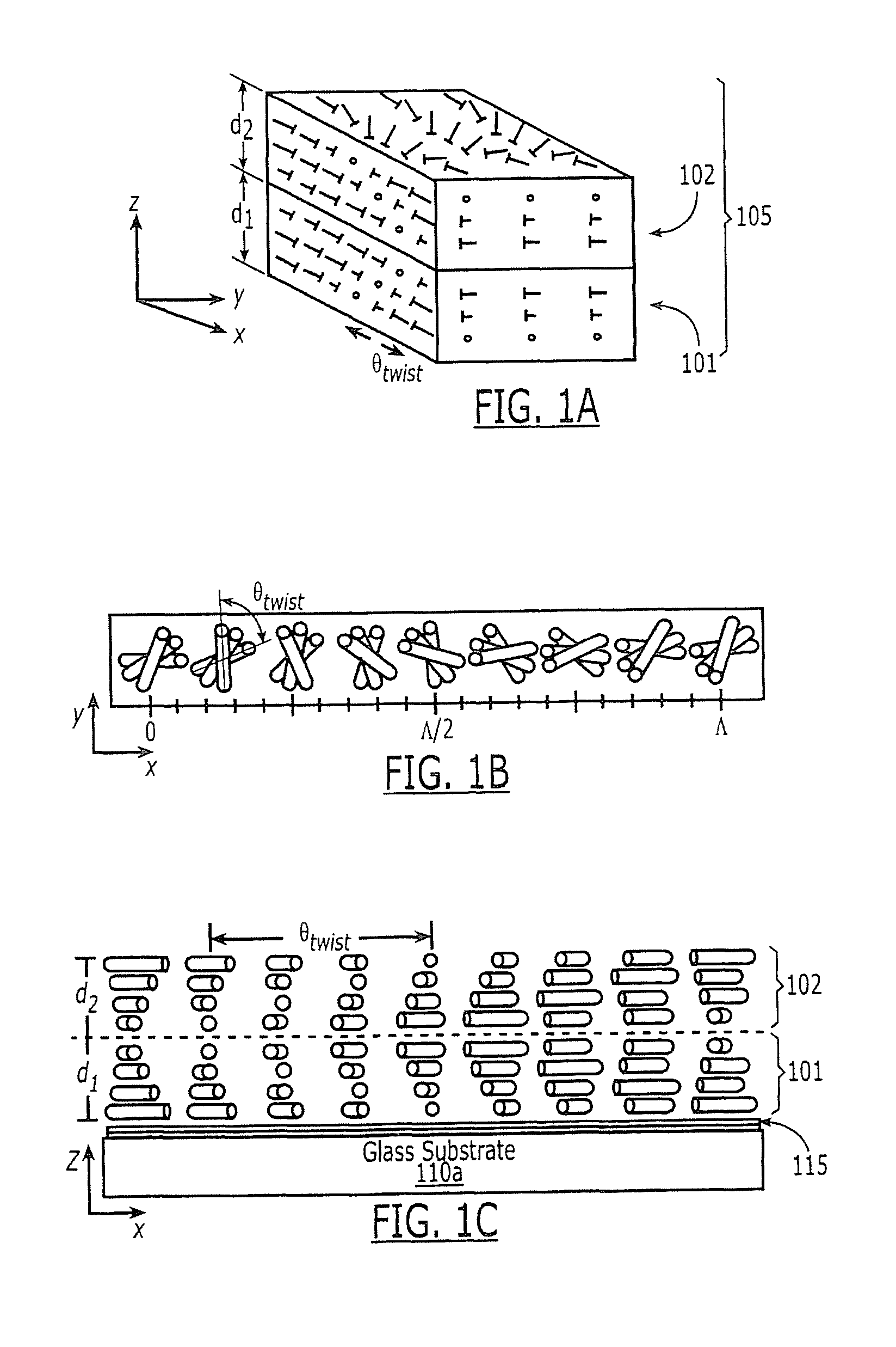 Low-twist chiral liquid crystal polarization gratings and related fabrication methods