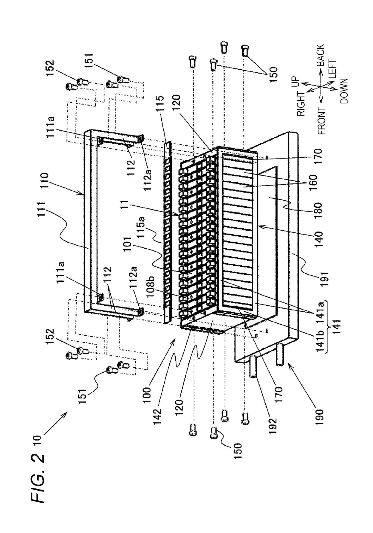 Electricity storage block and electricity storage module