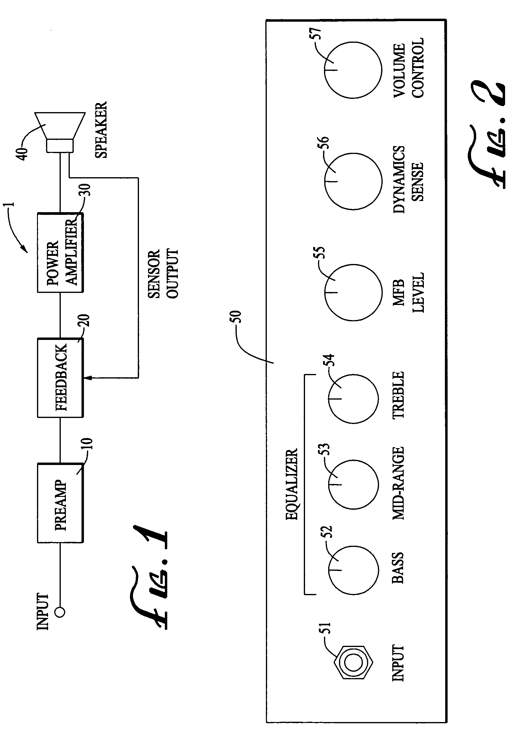 Speaker system for musical instruments