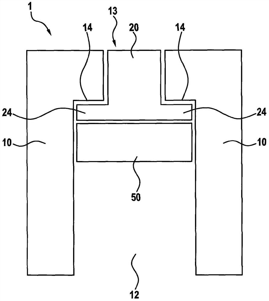 Device for determining pressure and method for its manufacture