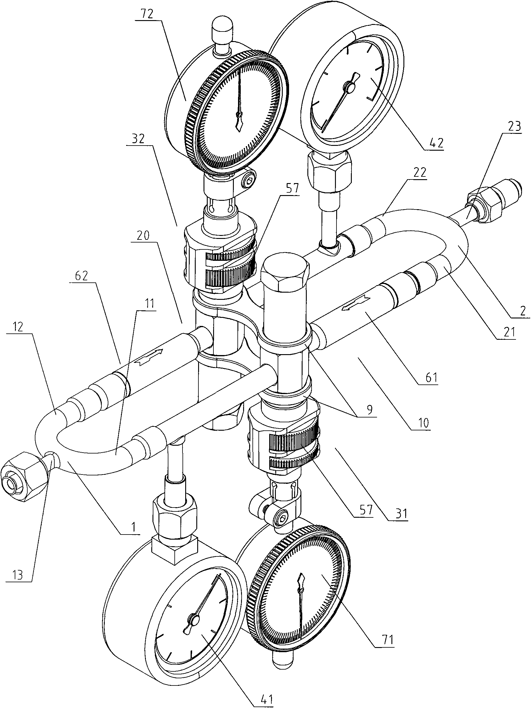 Throttling instrument for steam compression type refrigerating apparatus