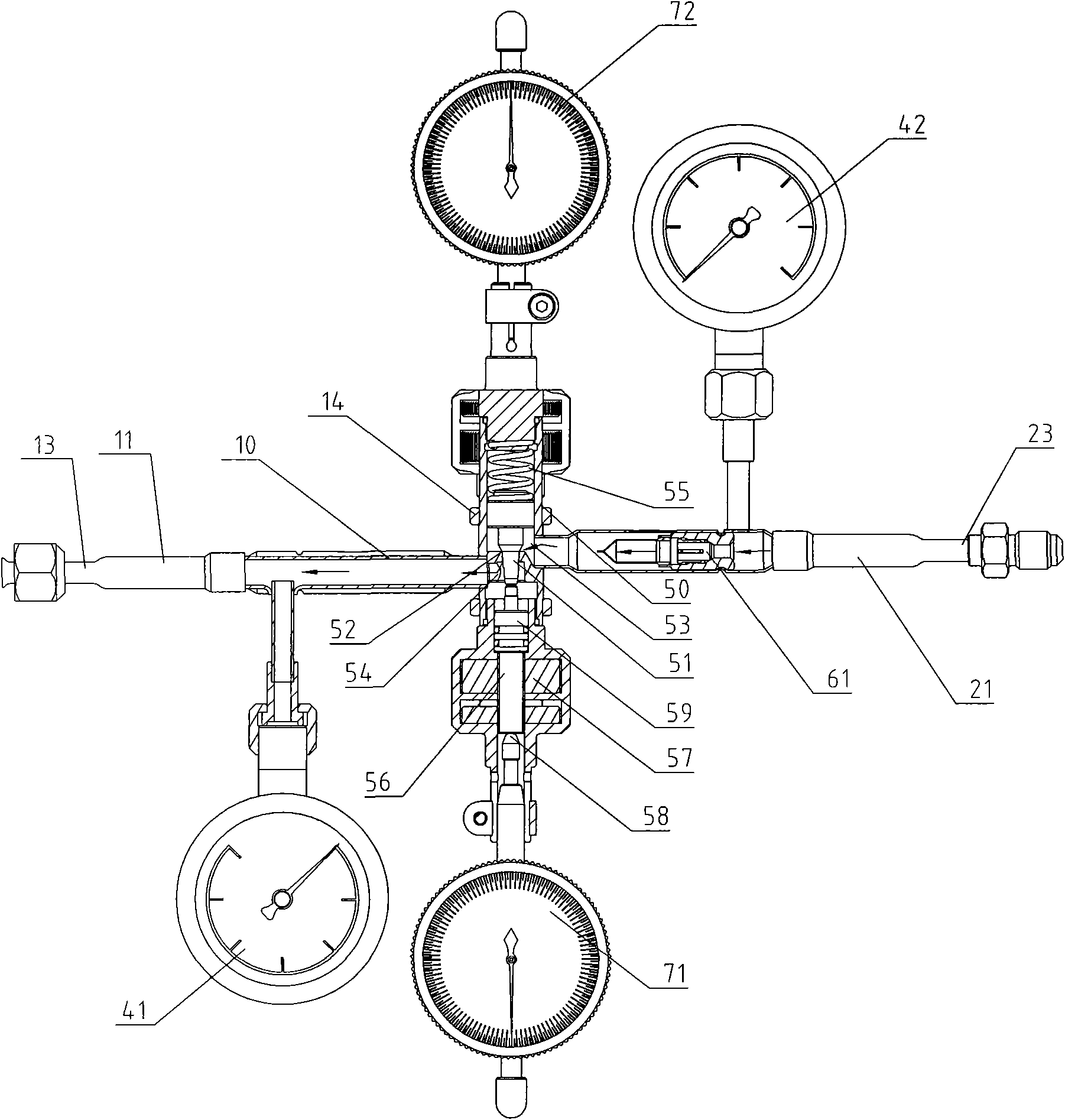 Throttling instrument for steam compression type refrigerating apparatus