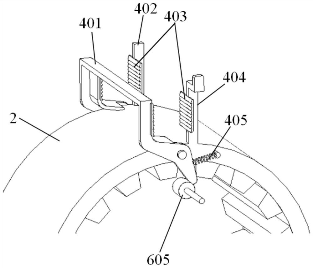 A multi-bud section sugarcane seed metering device