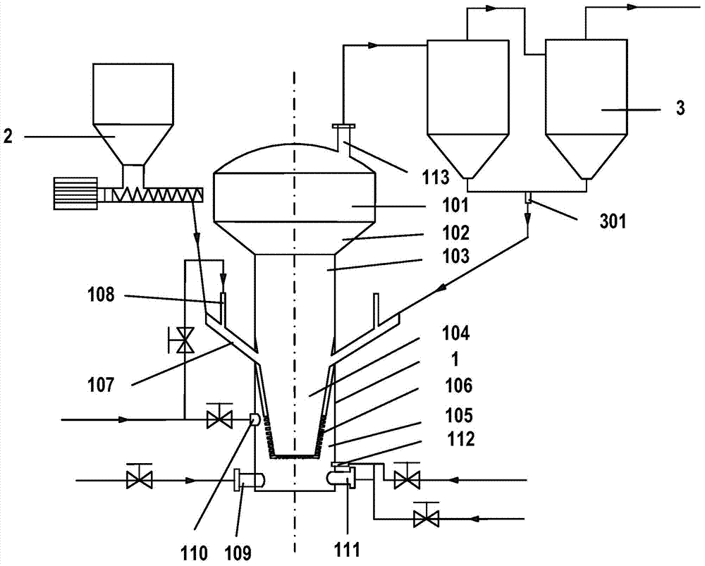 Process for producing titanium tetrachloride in fluidizing chlorination furnace by using artificial rutile