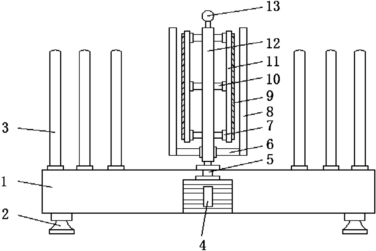 Test tube wiping device for clinical lab