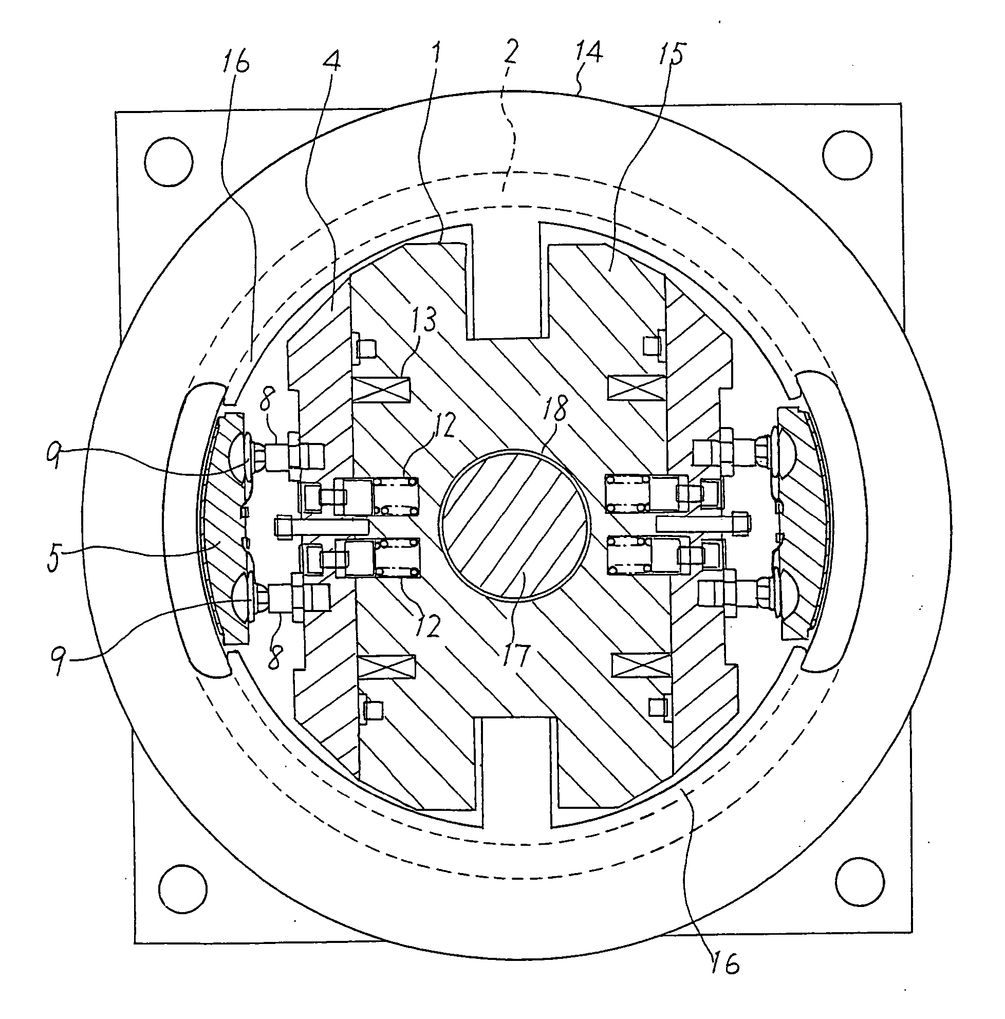 Brake structure of traction machine