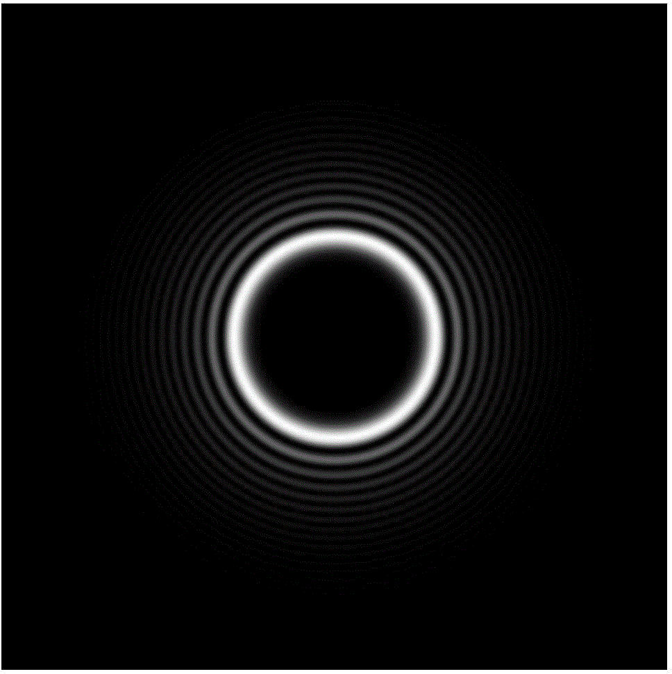 Dark field digital holographic microscopy device based on vortex round airy light illumination and method using device