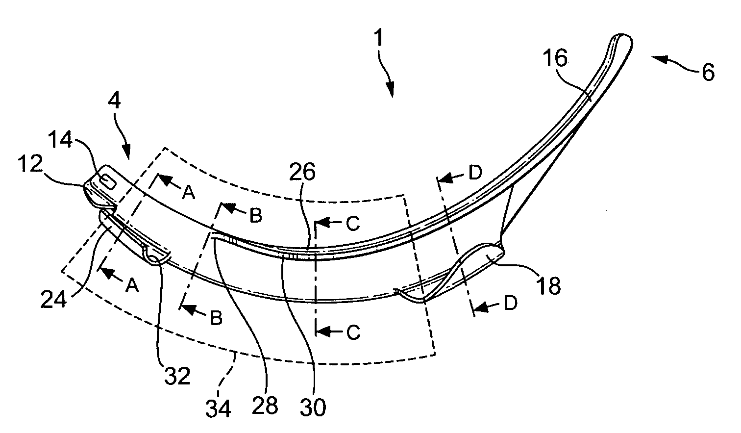 Laryngoscope insertion section