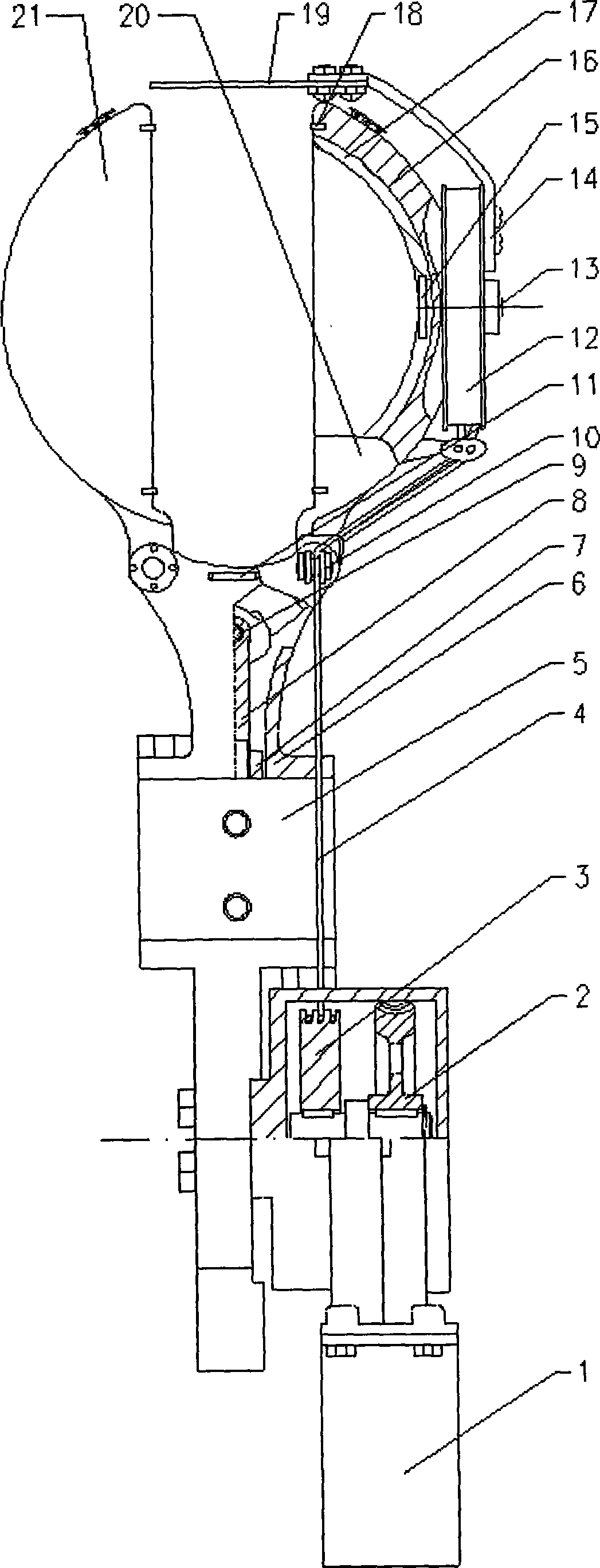 End effector of apple picking robot