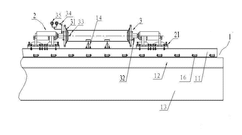 Pipeline hydraulic test device