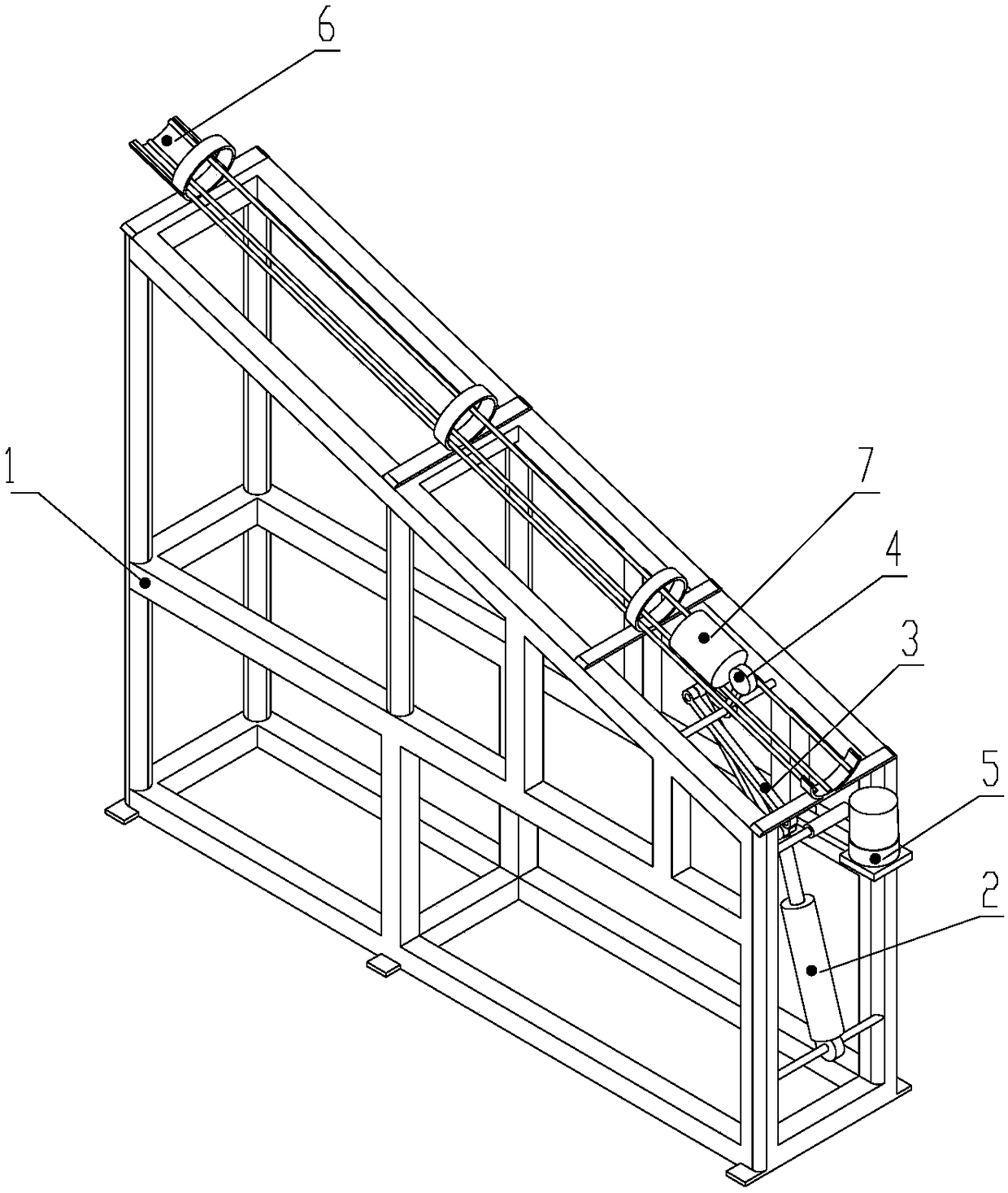 Fully-automatic bar transfer device used for intelligent production line