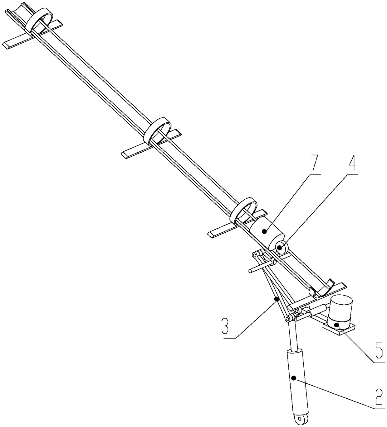 Fully-automatic bar transfer device used for intelligent production line