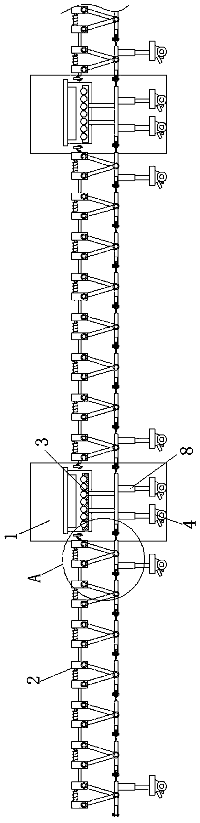 Sheet-metal machining production line