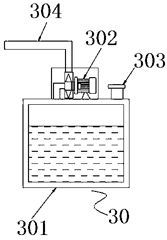 Stirring device for nanometer material production line and using method