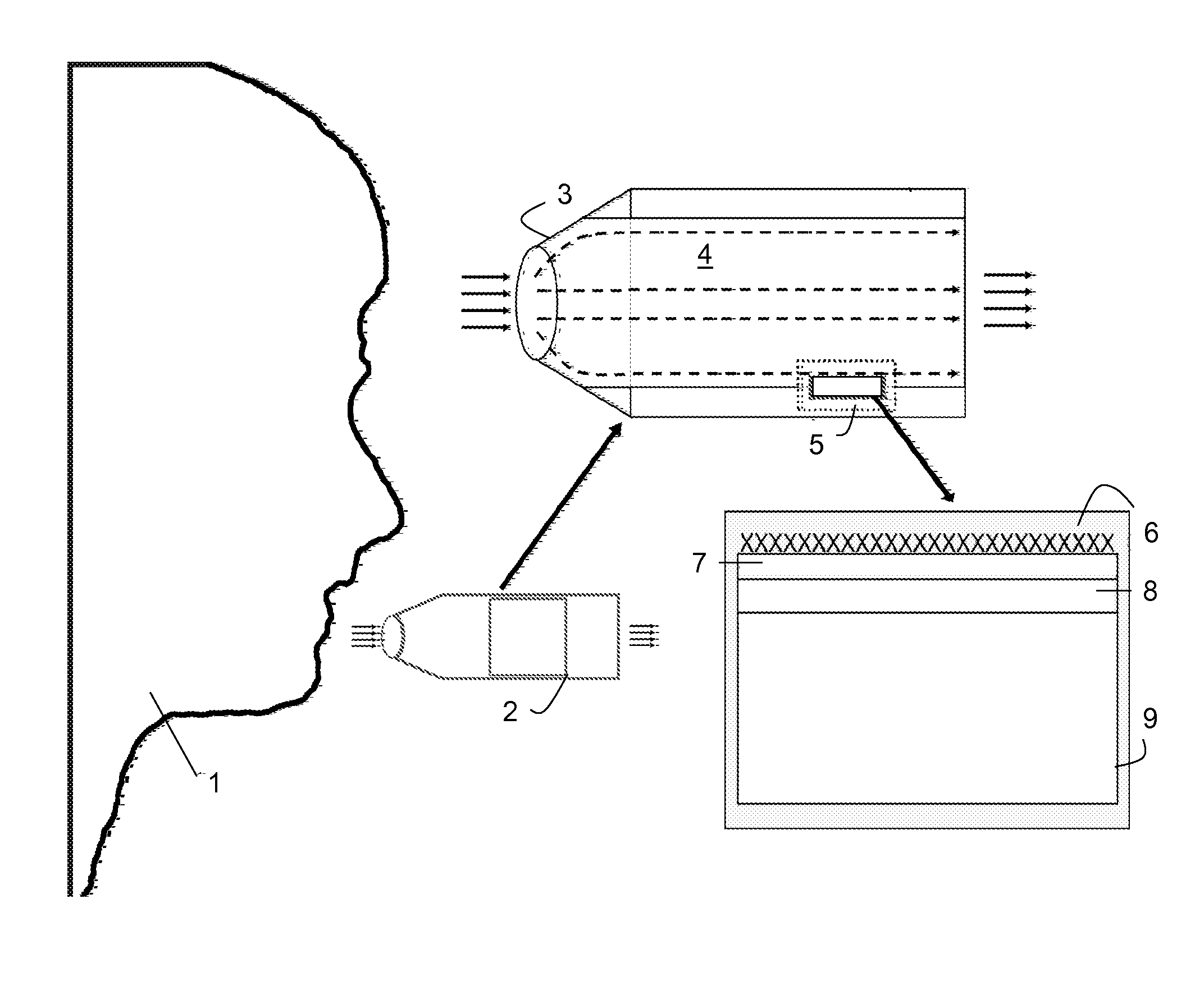 Thermoelectric sensor for analytes in a gas and related method