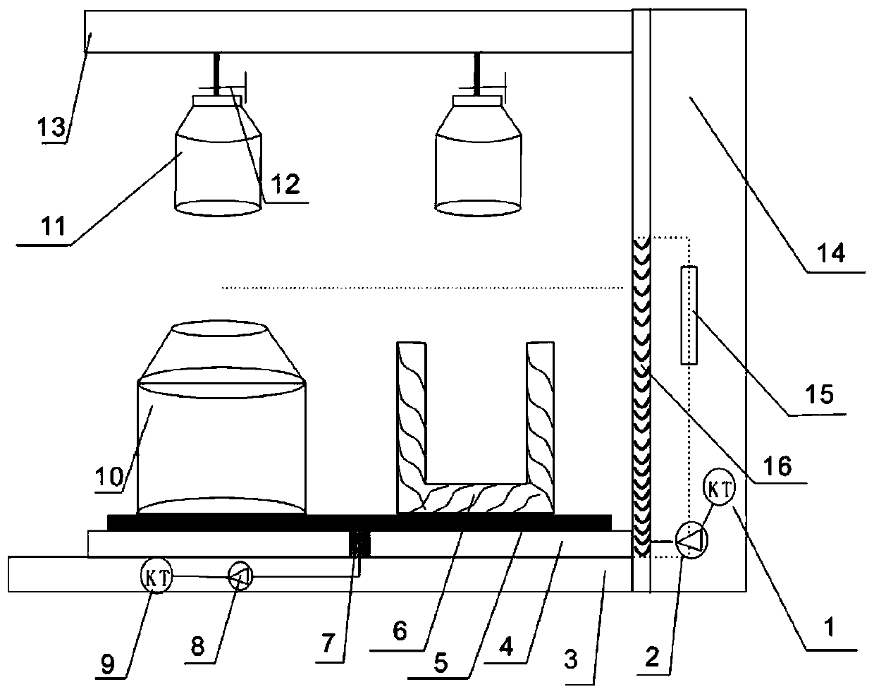 A device and method for separating particles of different shale sizes