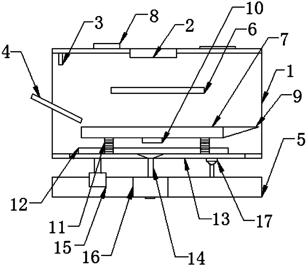 Drying device for part producing