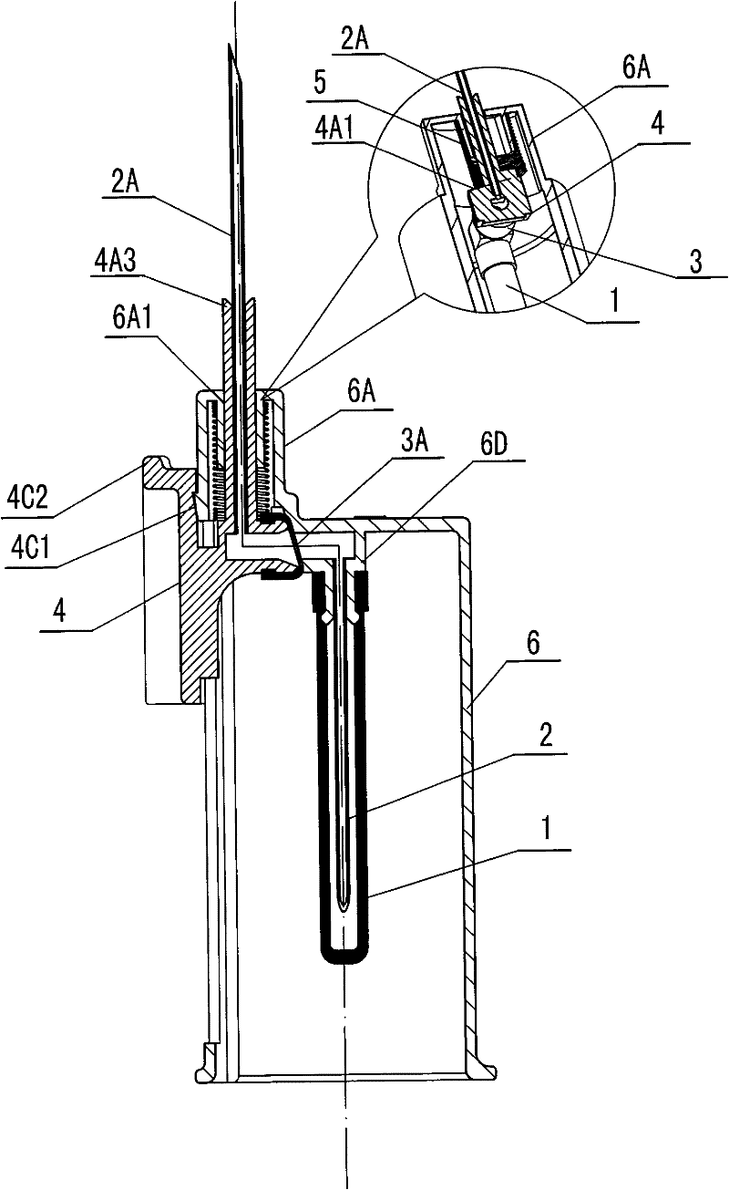 Convenient disposable safety blood collecting device