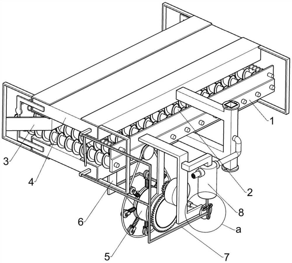 Tempered glass cooling device