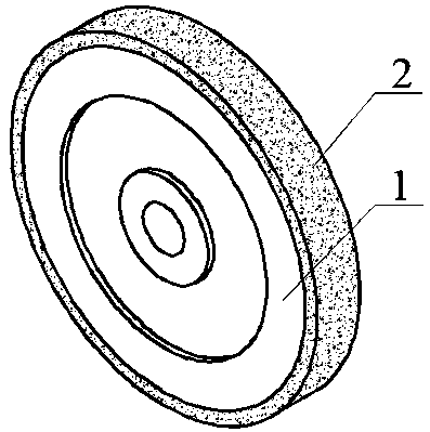 CVD diamond grinding wheel with surface ordered micro structure