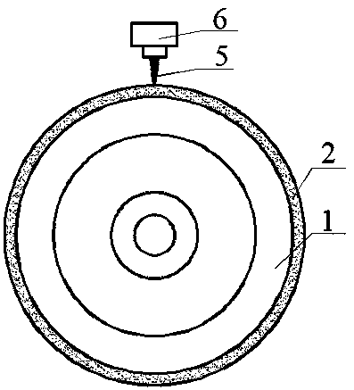 CVD diamond grinding wheel with surface ordered micro structure
