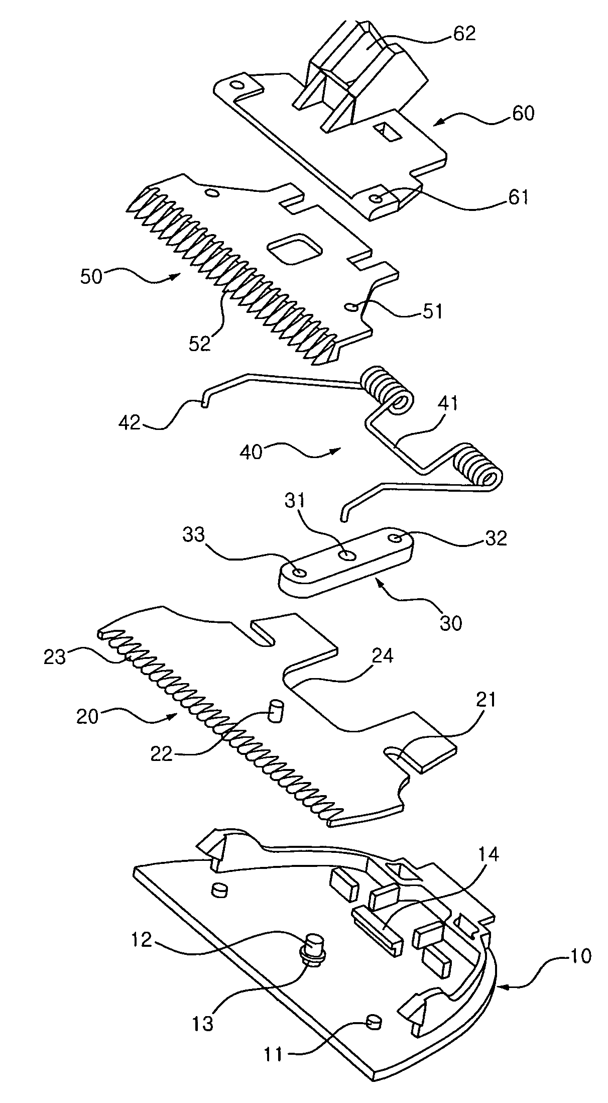 Hair clipper having moving lower blade