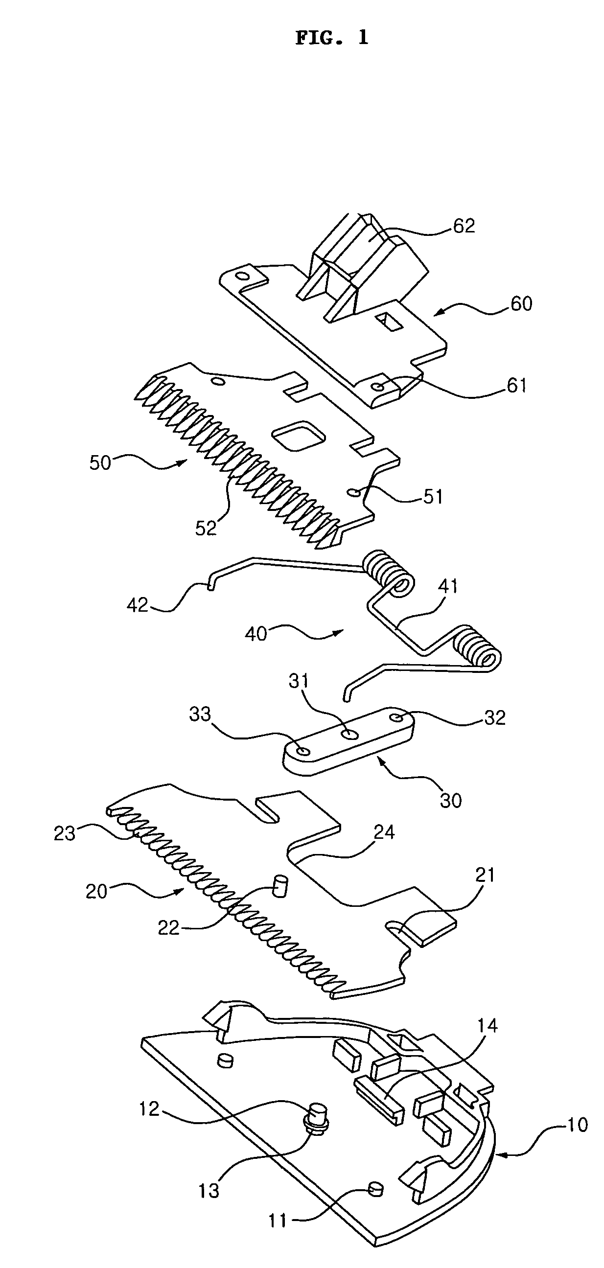 Hair clipper having moving lower blade