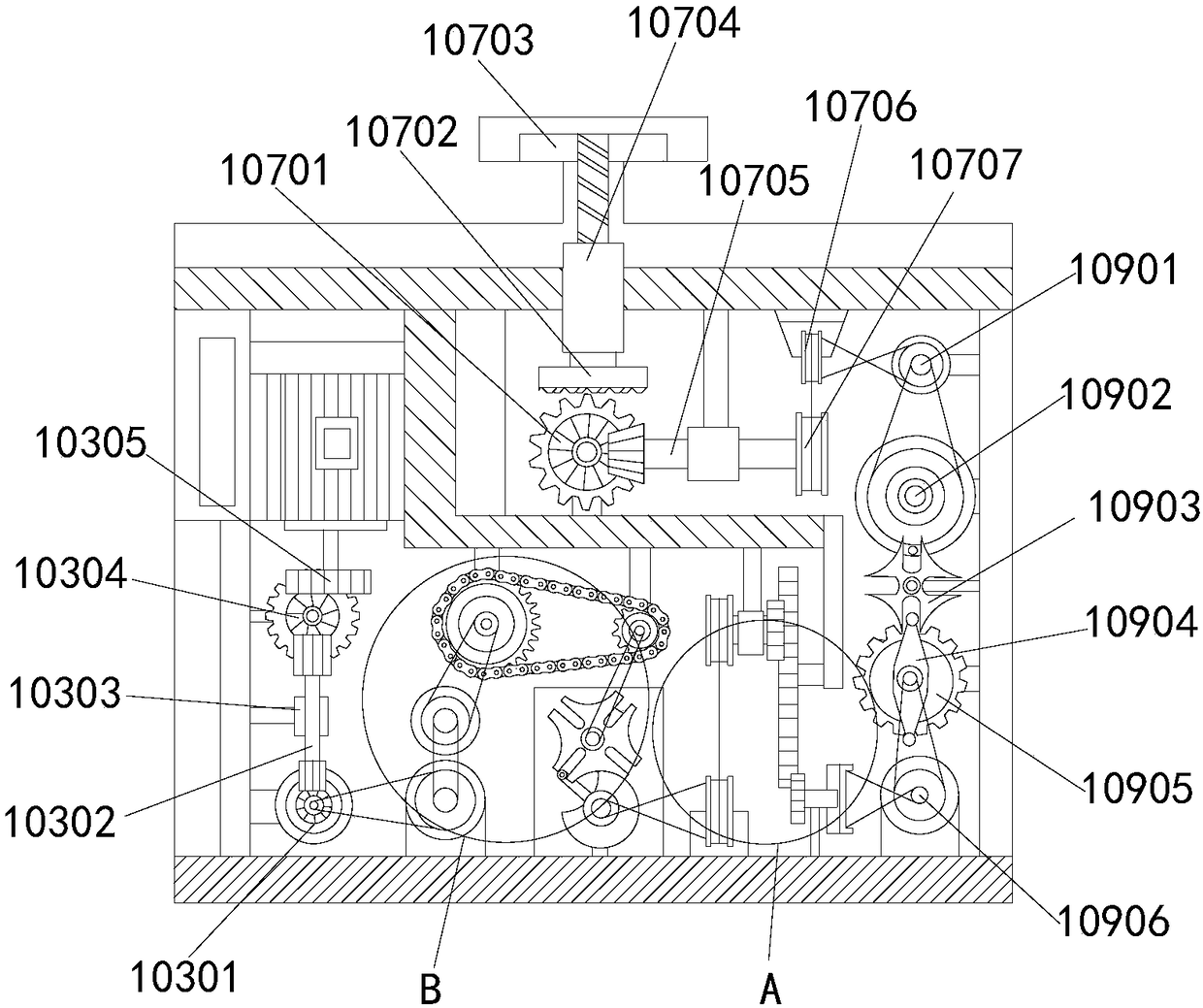 Hardware block oil spraying antirust device