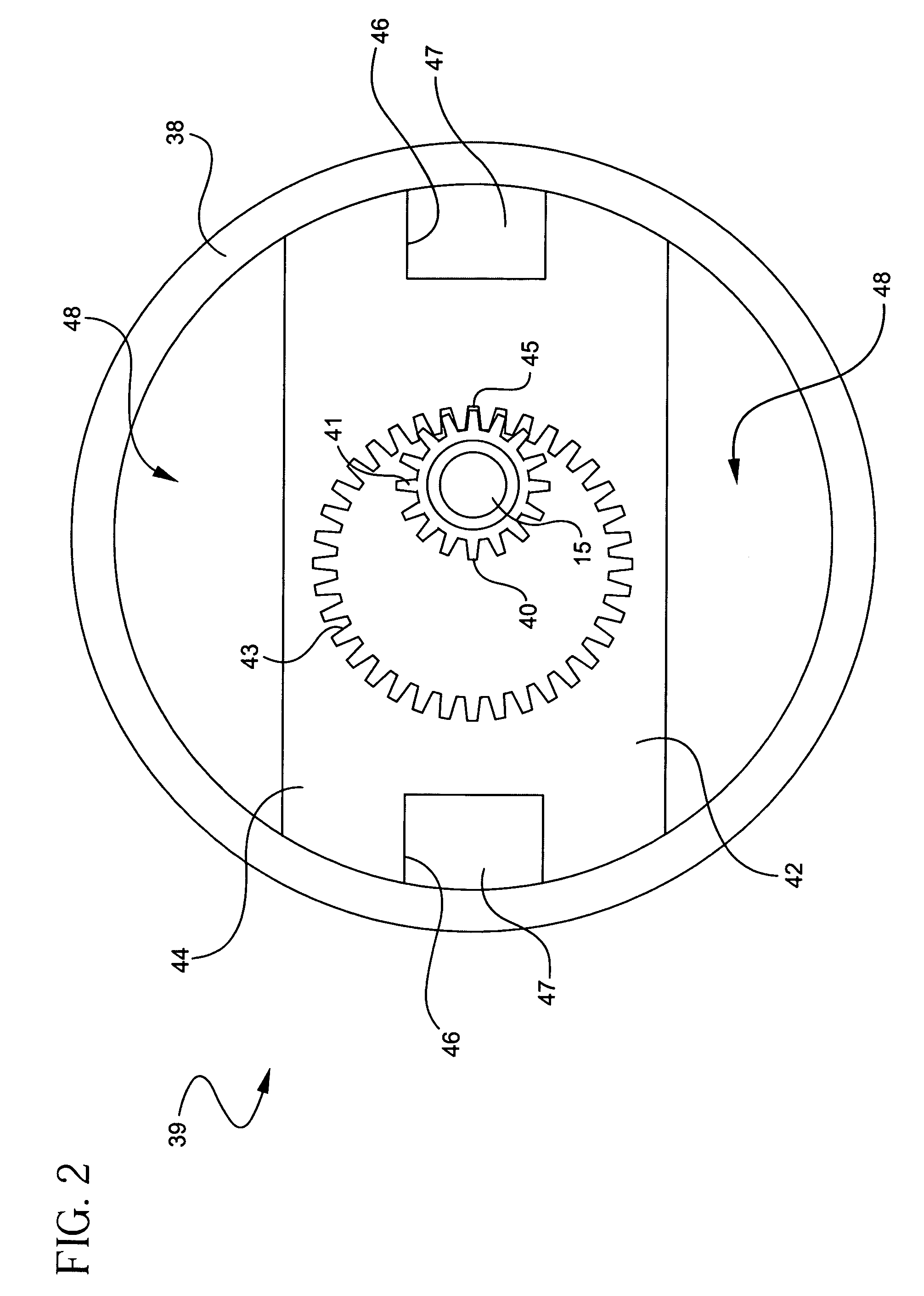 Direct drive linear flow blood pump