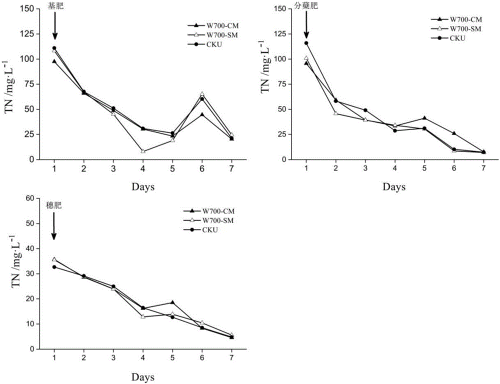 Rice field non-point source pollution emission reducing and rice yield increasing method