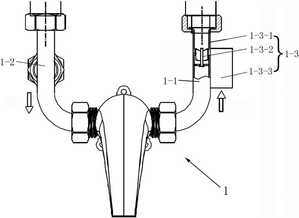 Water outlet power failure and electric leakage protection device for electric water heater