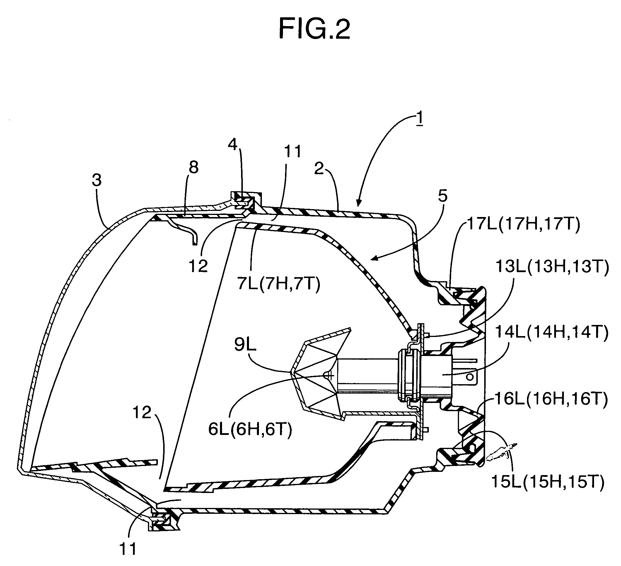 Headlamp optical axis adjusting method