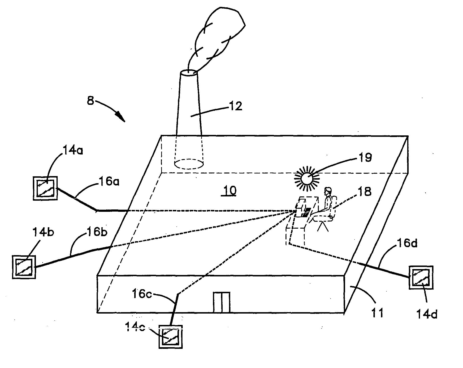 Apparatus and method for wireless gas monitoring