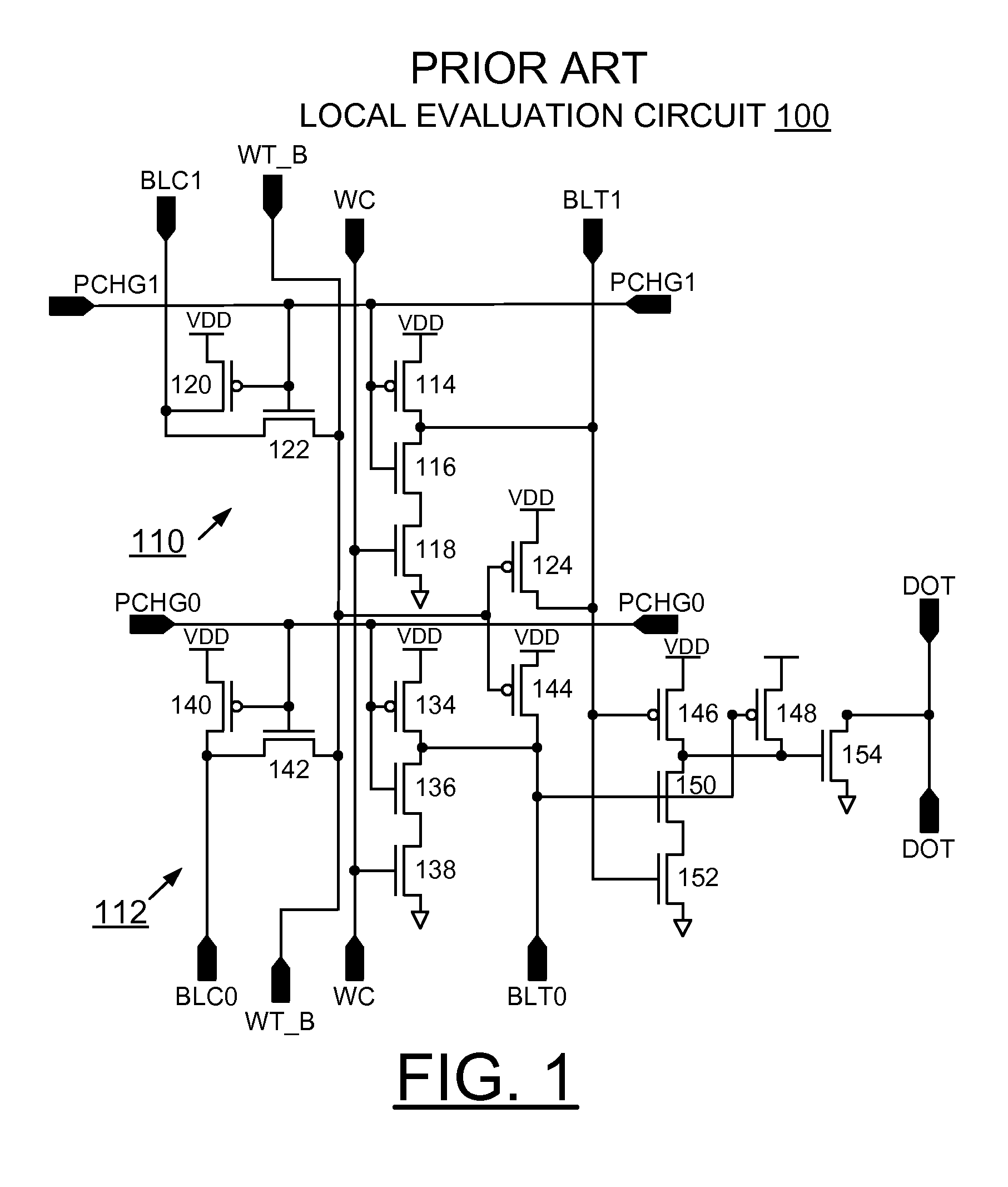 Implementing local evaluation of domino read SRAM with enhanced SRAM cell stability with minimized area usage