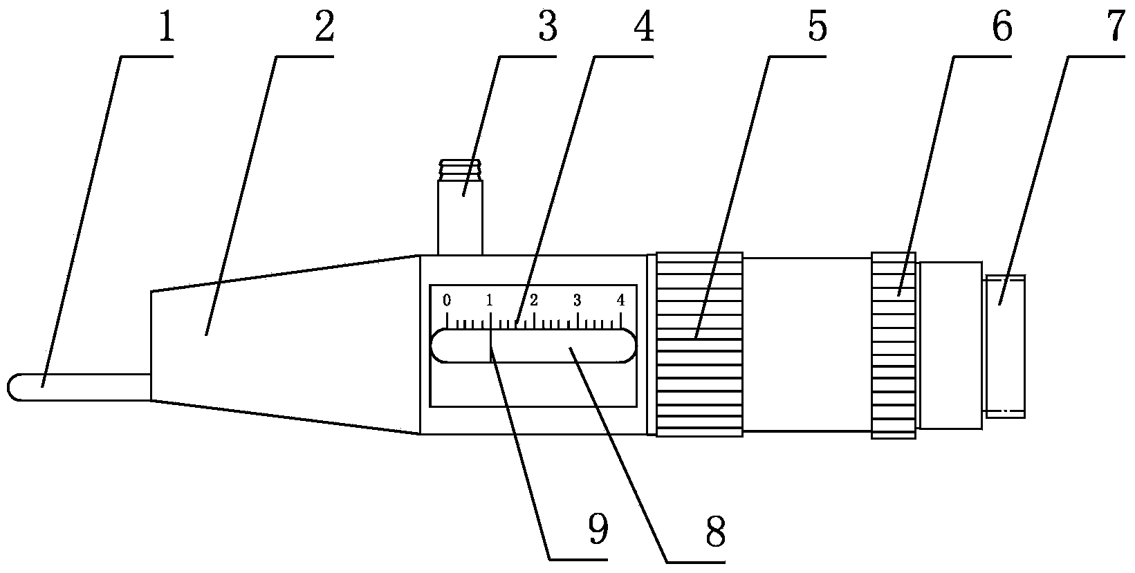 Laser scalpel with continuously adjustable out-of-focus distance