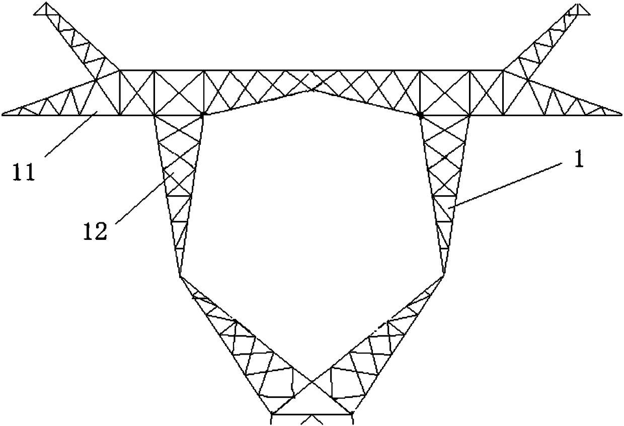 500kv Single-loop Wine Cup Type Linear Tower with Large Span Length Used in High Altitude Area