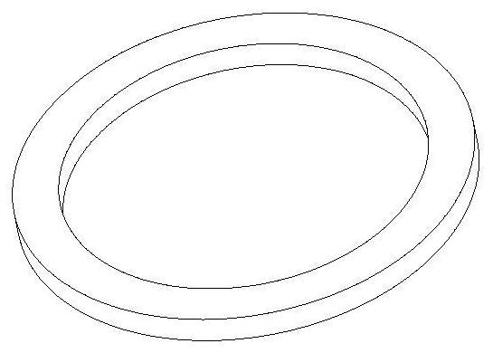 Rubber sealing ring press-cutting forming processing method