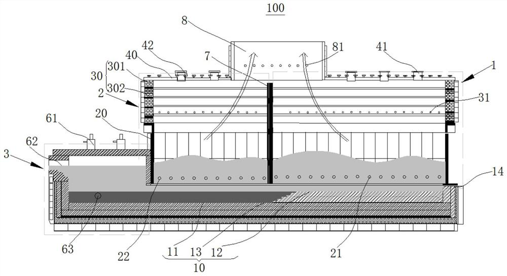 Smelting furnace for smelting nickel matte and production method of low nickel matte