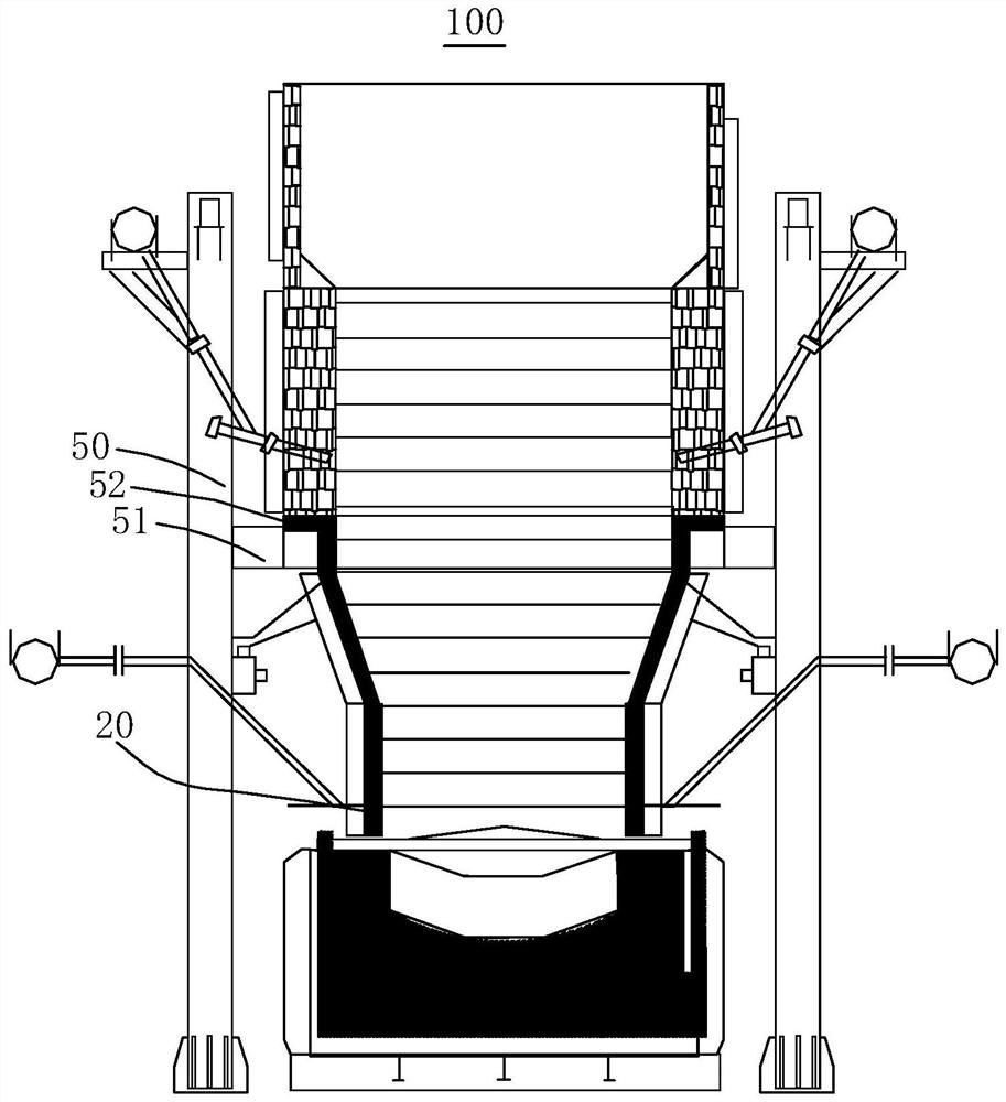 Smelting furnace for smelting nickel matte and production method of low nickel matte