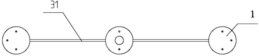 Retractable bracket used for screw propeller open water testing device