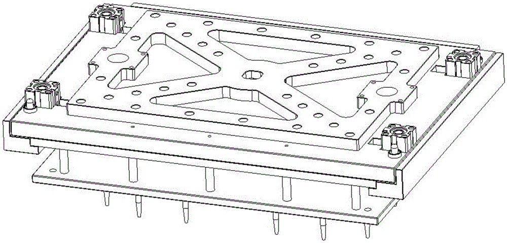 Clamping structure for replacing FCT test equipment sky board