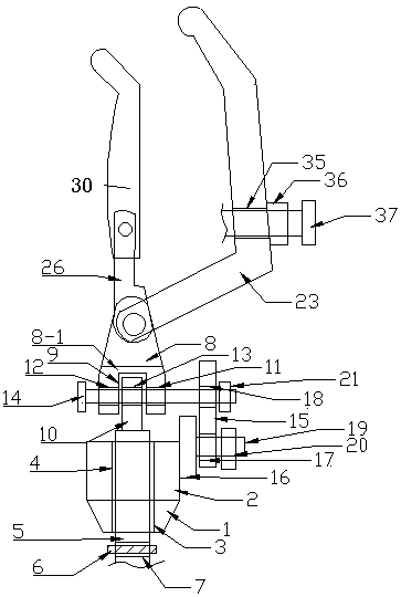 Wire end clamp of multifunctional busbar grounding wire