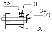 Wire end clamp of multifunctional busbar grounding wire