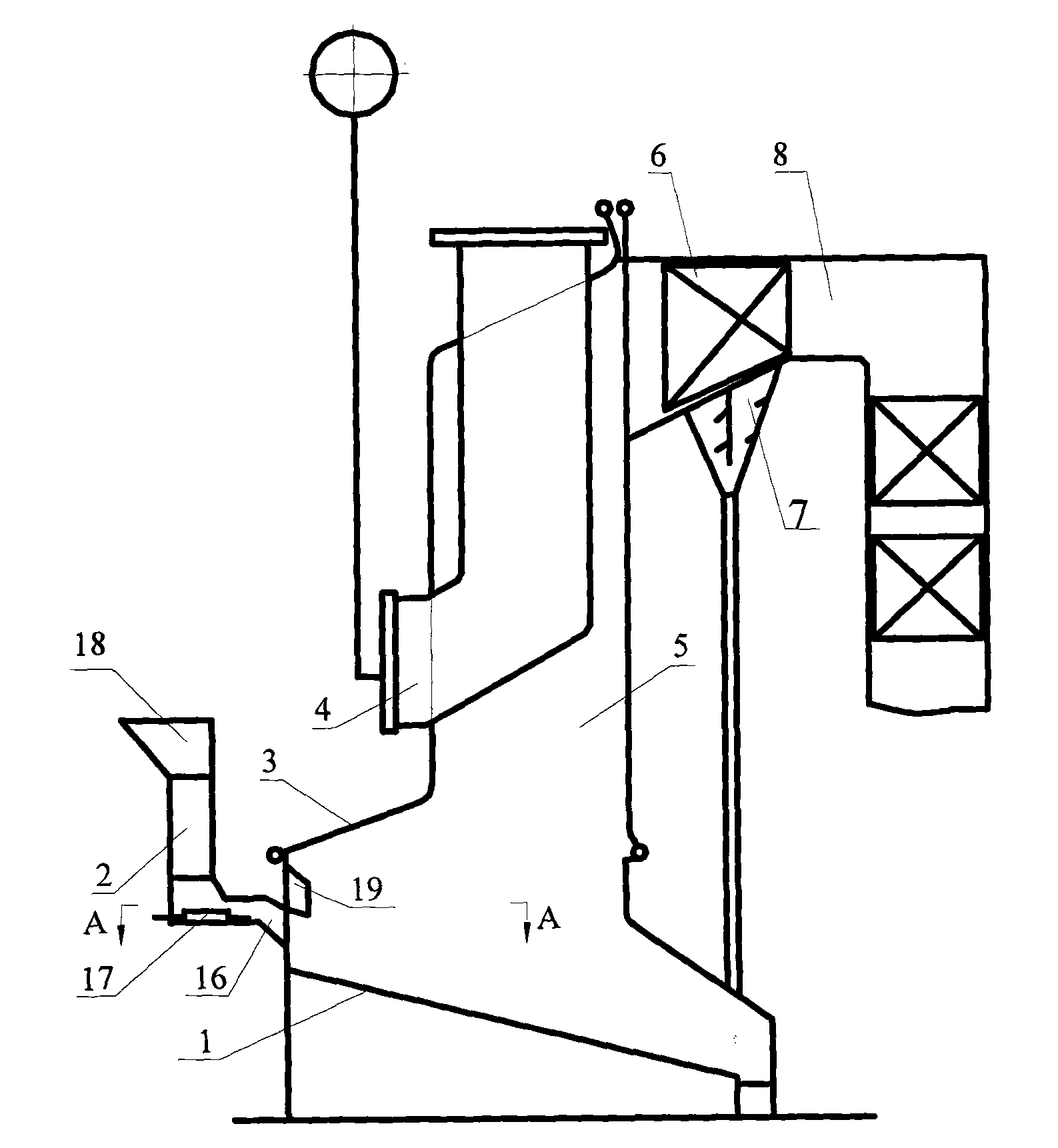 Grate firing biomass boiler