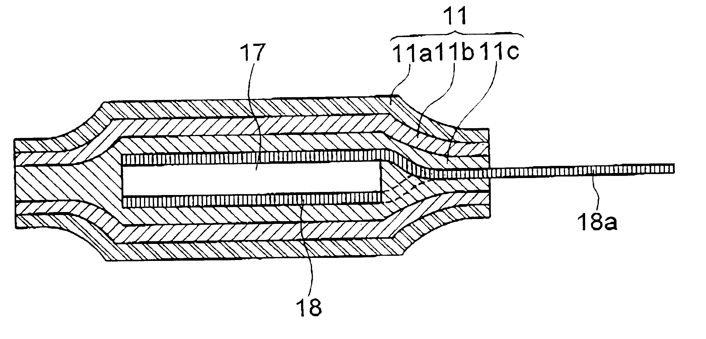 Electric double-layer capacitor having a laminated overcoat