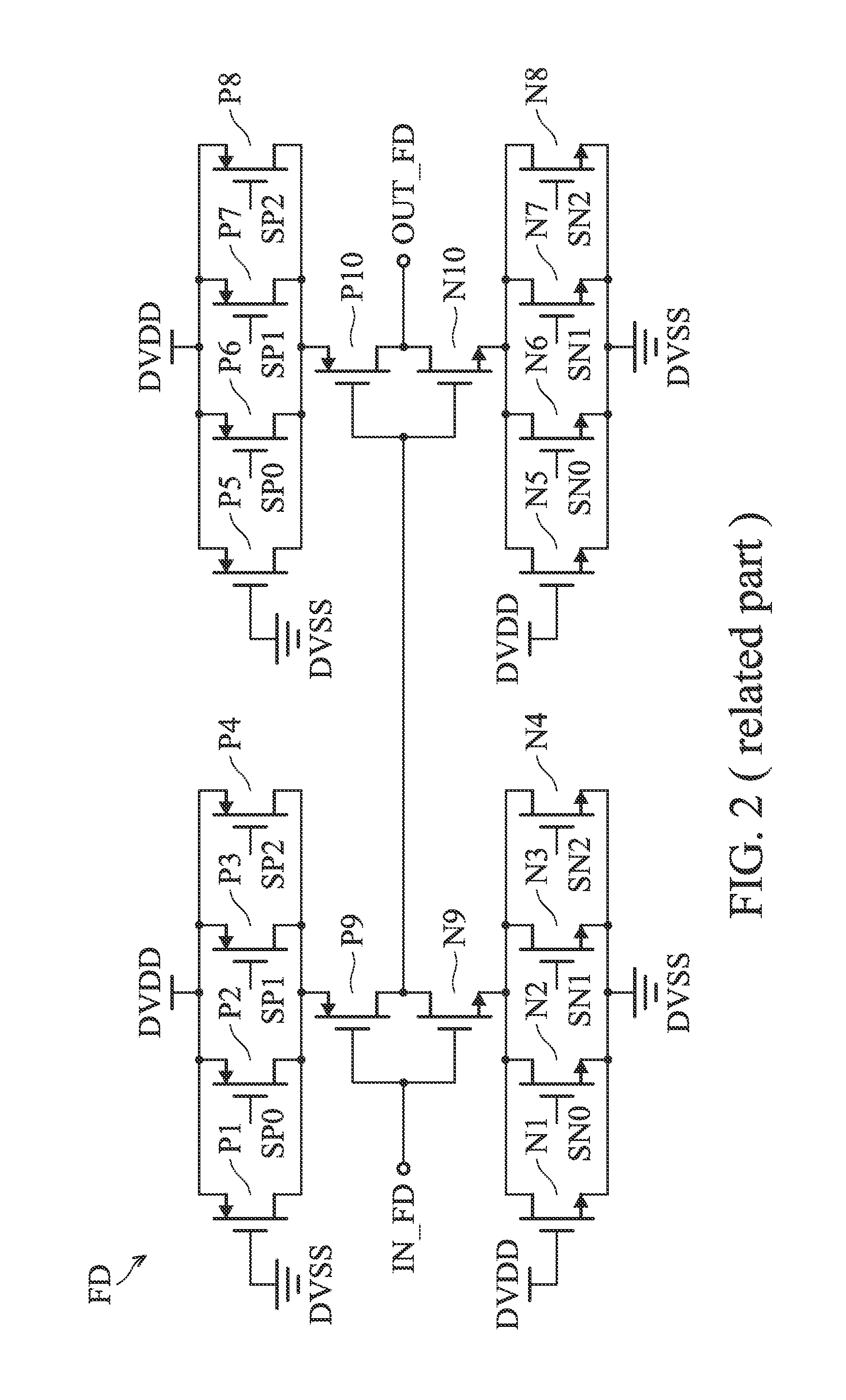 Delay line circuits and semiconductor integrated circuits