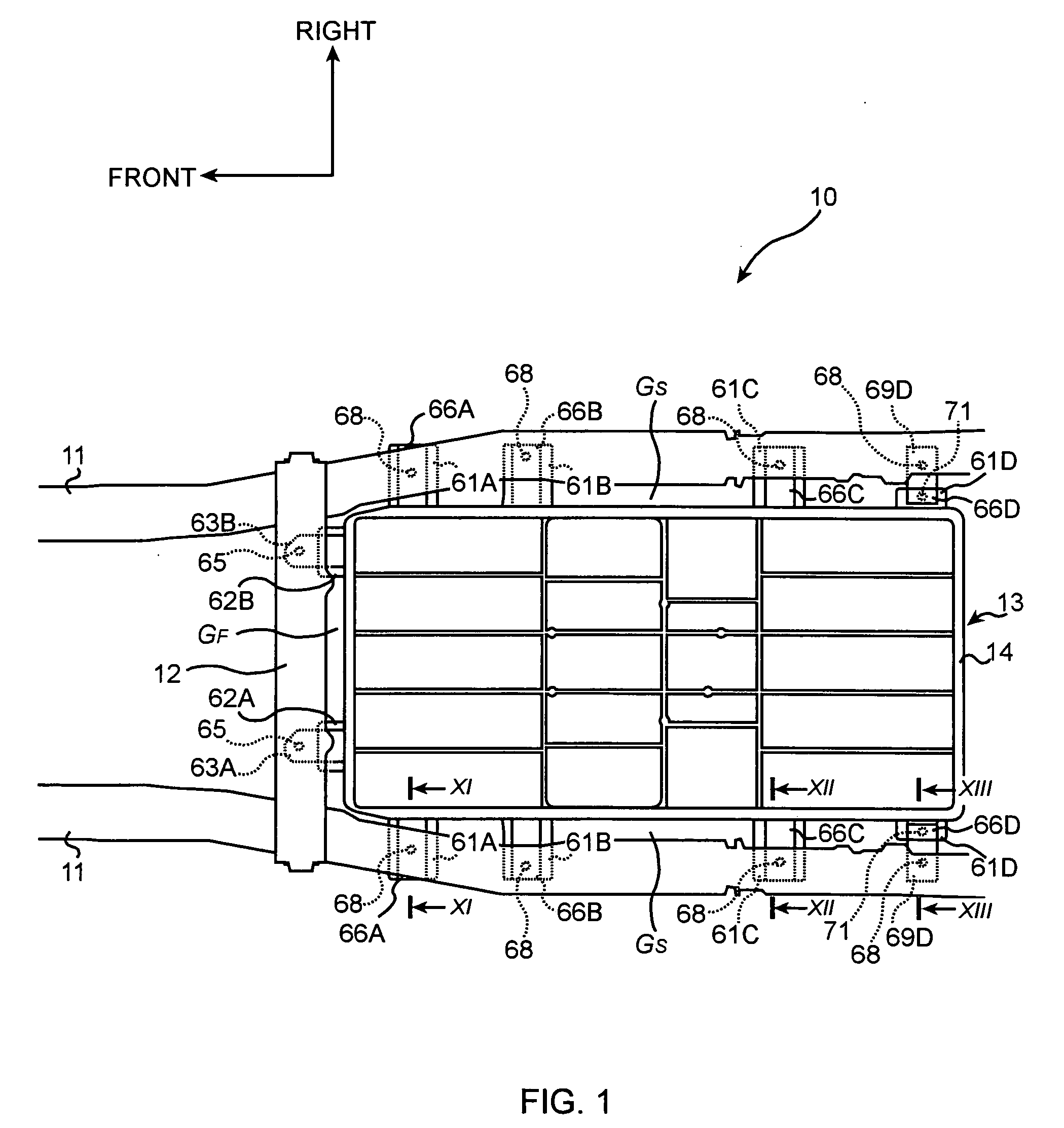 Structure for mounting batteries onto electric vehicles